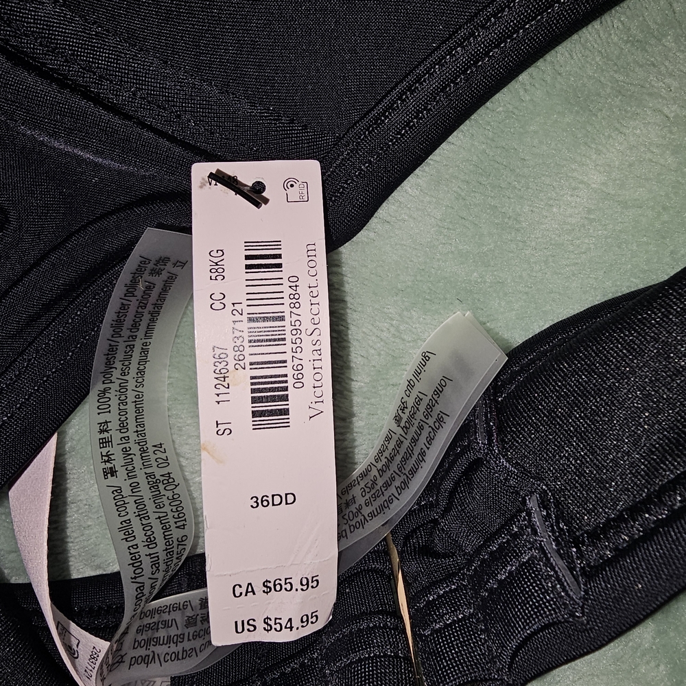 Victoria's Secret Black Bathing Suit Top